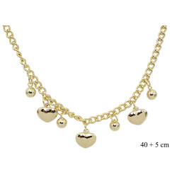 Naszyjnik CM miedź pozłacane 14k - MF39140