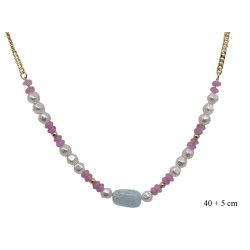 Naszyjnik CM miedź pozłacane 14k - MF39130