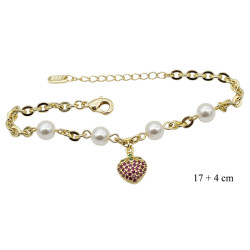 Bransoletka CM miedź pozłacane 14k - MF39055