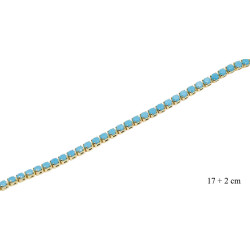 Bransoletka CM miedź pozłacane 14k - MF39080D