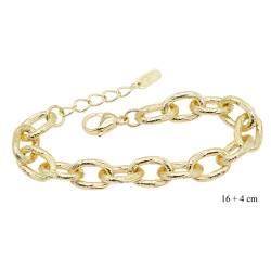 Bransoletka CM miedź pozłacane 14k - MF39084