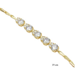 Bransoletka CM miedź pozłacane 14k - MF39101