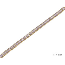 Bransoletka CM miedź pozłacane 14k - MF39107-2