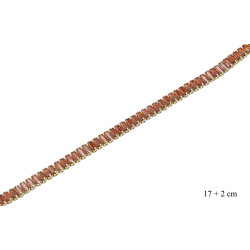 Bransoletka CM miedź pozłacane 14k - MF39107-3