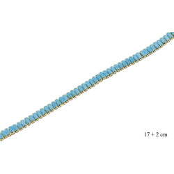 Bransoletka CM miedź pozłacane 14k - MF39107-4