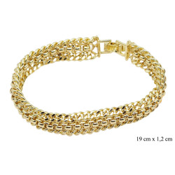 Bransoletka CM miedź pozłacane 14k - MF39109