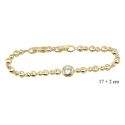 Bransoletka CM miedź pozłacane 14k - MF39102