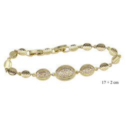 Bransoletka CM miedź pozłacana 14k - MF39071