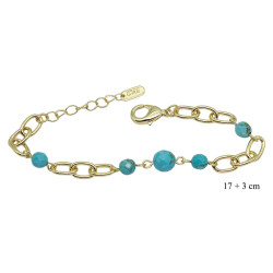 Bransoletka CM miedź pozłacana 14k - MF39082
