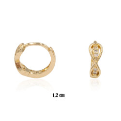 Kolczyki CM miedź pozłacane 14k - MF39187