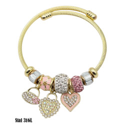 Bransoletka Stal 316L - MF37826-2