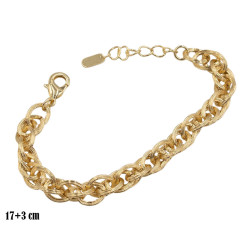 Bransoletka CM miedź pozłacana 14k - MF39627