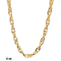 Naszyjnik CM miedź pozłacany 14k - MF39284