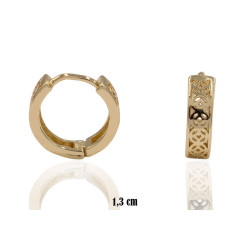 Kolczyki CM miedź pozłacana 14k - MF39354