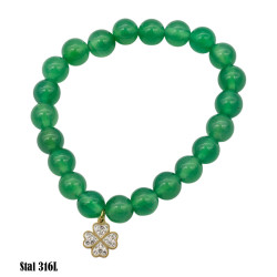 Bransoletka Stal 316L [awenturyn] - MF32475-GP1