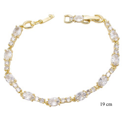 Bransoletka CM miedź pozłacana 14k - MF41251