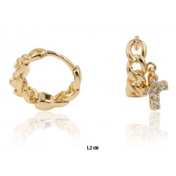 kolczyki Xuping pozłacane 18k - MF20915