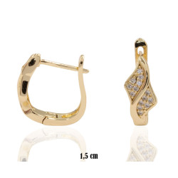Kolczyki CM miedź pozłacana 14k - MF41519 - Hurt