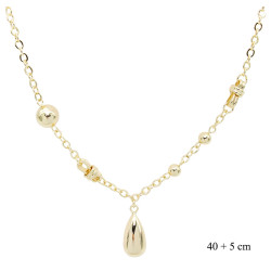 Naszyjnik CM miedź pozłacany 14k - MF41373 - Hurt
