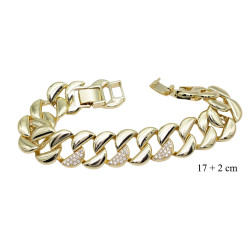 Bransoletka CM miedź pozłacana 14k - MF41425