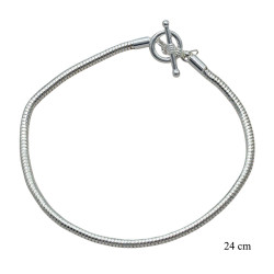Bransoletka posrebrzana metal - SM8903