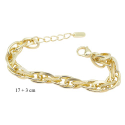 Bransoletka CM miedź pozłacana 14k - MF41441