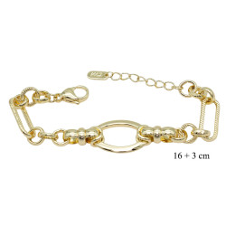 Bransoletka CM miedź pozłacana 14k - MF41440