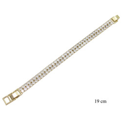 Bransoletka CM miedź pozłacana 14k - MF41426