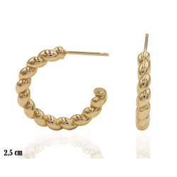 Kolczyki Merebilo miedź pozłacana 14k - MF41399