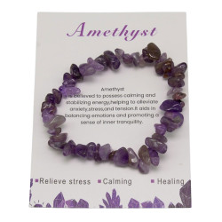 Bransoletka z kamieni [ametyst] - MF37875-7
