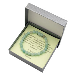 Bransoletka w pudełku [amazonit] - MF41078