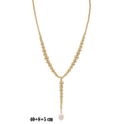 Naszyjnik miedź pozłacana 14k - MF42107
