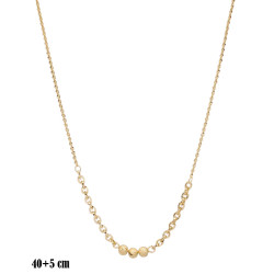 Naszyjnik miedź pozłacana 14k - MF42108