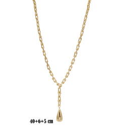 Naszyjnik miedź pozłacana 14k - MF42091-2