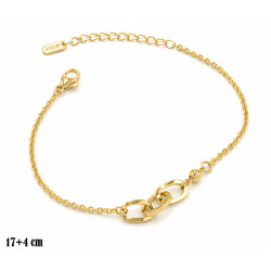 Bransoletka CM miedź pozłacana 14k - MF41920