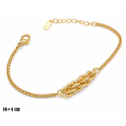 Bransoletka CM miedź pozłacana 14k - MF41918