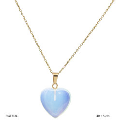 Naszyjnik Merebilo Stal 316L - Opal - MF37554872