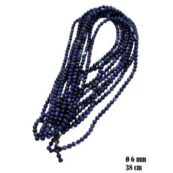 Sznurek Sodalit 6 mm Kamień - MF42473
