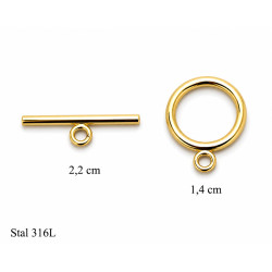 Elementy do biżuterii z Stali Zapięcia toggle - MF42587AB