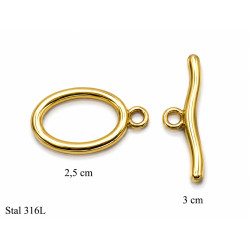 Elementy do biżuterii z Stali Zapięcia toggle - MF42613