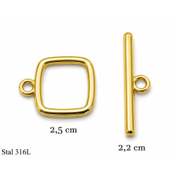 Elementy do biżuterii z Stali Zapięcia toggle - MF42614