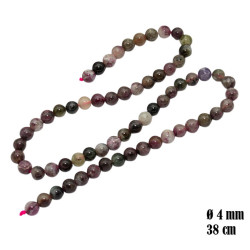 Sznurek Turmalin 4 mm Kamień - MF42463