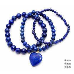 Zestaw 3 bransoletek [ lapis lazuli ] - MF42277-1