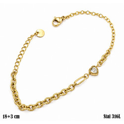 Bransoletka Xuping Stal 316L - MF40490
