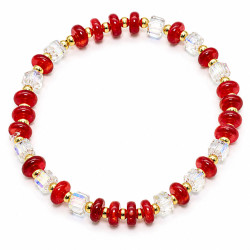 Bransoletka Merebilo [ agat rubinowy ] - MF42276RA