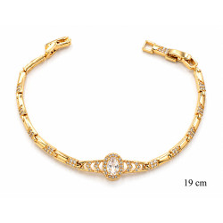 Bransoletka miedź pozłacana 14k - MF42537
