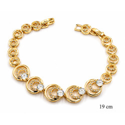 Bransoletka miedź pozłacana 14k - MF42536