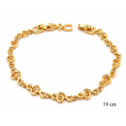 Bransoletka miedź pozłacana 14k - MF42432