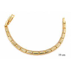 Bransoletka miedź pozłacana 14k - MF42390