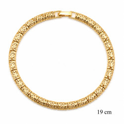 Bransoletka miedź pozłacana 14k - MF42259
